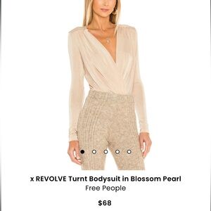 Free people bodysuit beige